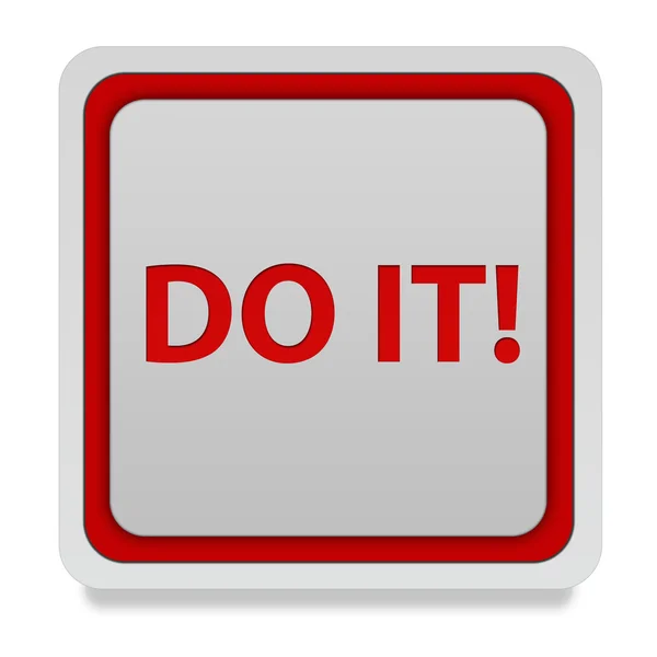 Do it square icon on white background — Stock Photo, Image