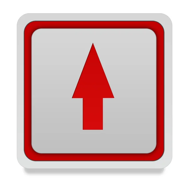 Up Arrow square icon on white background — Stock Photo, Image