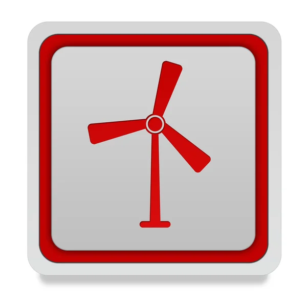 Turbine quadratisches Symbol auf weißem Hintergrund — Stockfoto