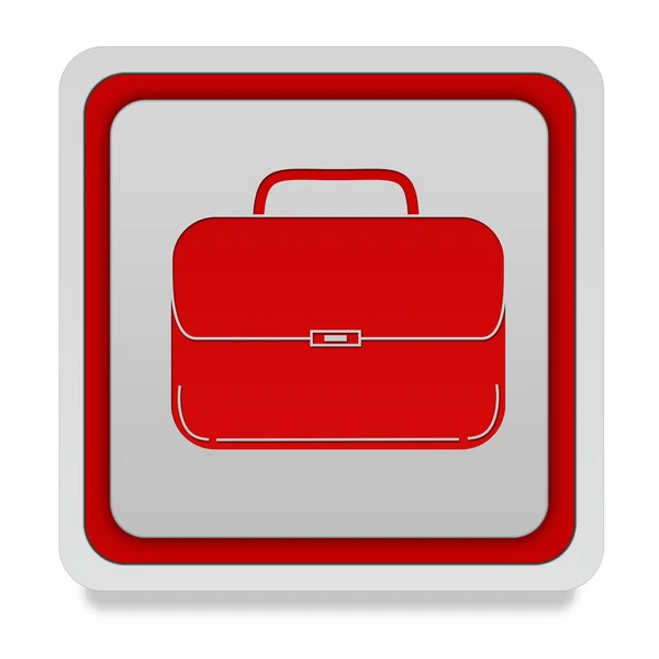 Saco ícone quadrado no fundo branco — Fotografia de Stock