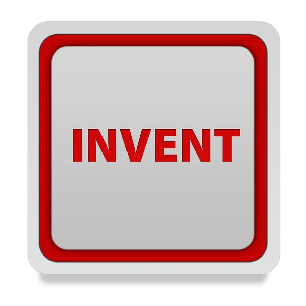 Invent square icon on white background — Stock Photo, Image