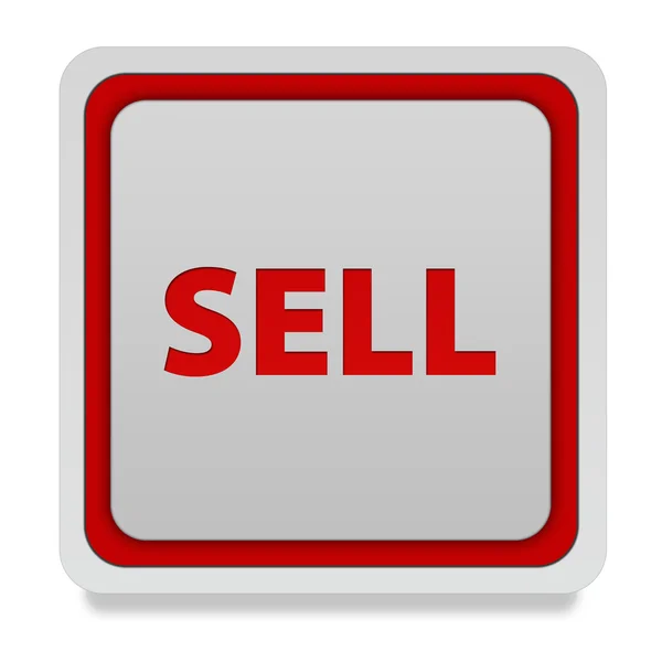 Sell square icon on white background — Stock Photo, Image