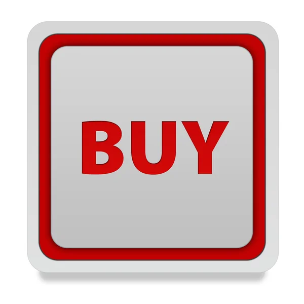 Kaufen quadratische Symbol auf weißem Hintergrund — Stockfoto