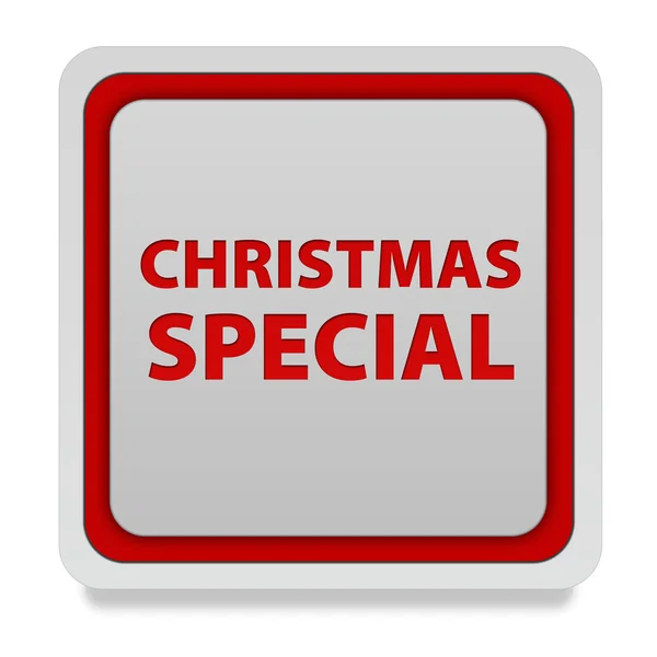 Icono cuadrado especial de Navidad sobre fondo blanco — Foto de Stock