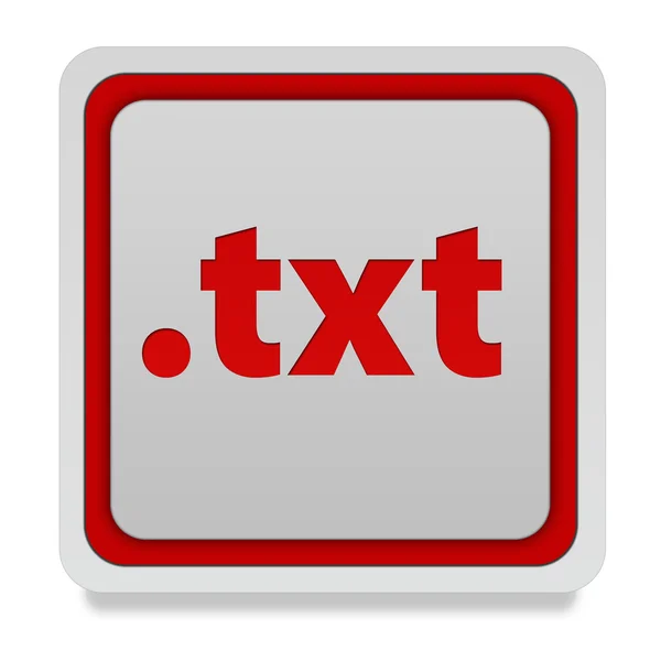 .Значок квадрата Txt на белом фоне — стоковое фото