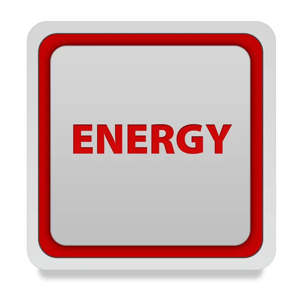 Energie-Quadrat-Symbol auf weißem Hintergrund — Stockfoto