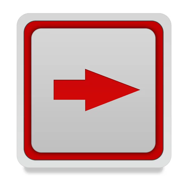 Right Arrow square icon on white background — Stock Photo, Image