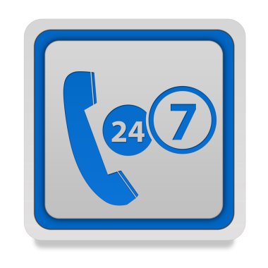 Kare simgesi beyaz arka plan üzerinde destek