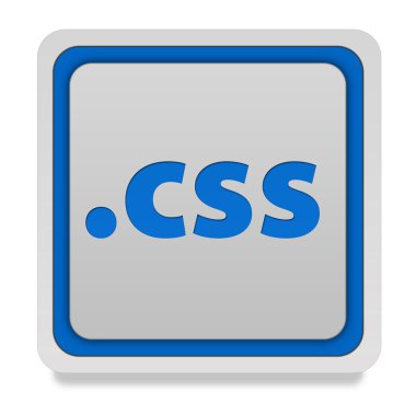 .Simgesi beyaz arka plan üzerinde CSS kare