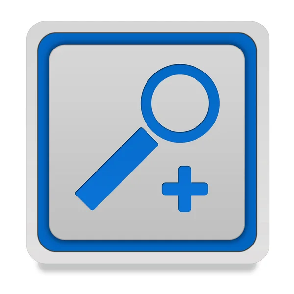 Search square icon on white background — Stock Photo, Image