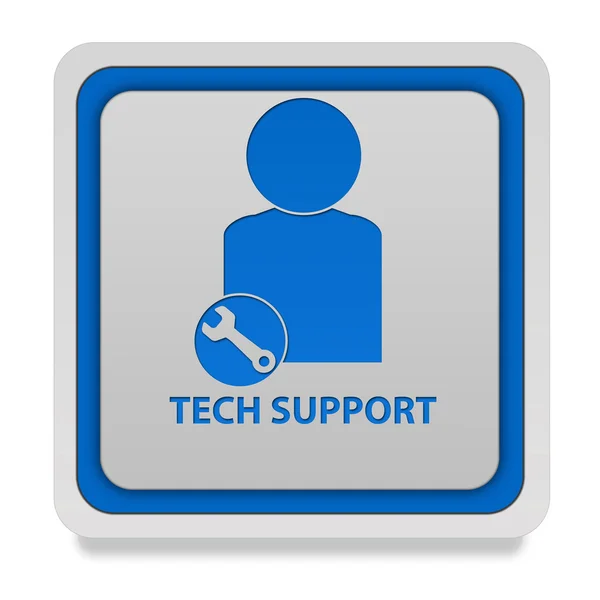 Support square icon on white background — Stock Photo, Image