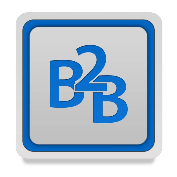 B2B square icon on white background — Stock Photo, Image