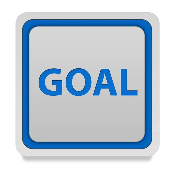 Goal square icon on white background — Stock Photo, Image