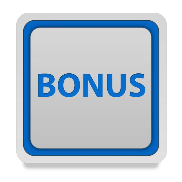 Bonus quadratisches Symbol auf weißem Hintergrund — Stockfoto