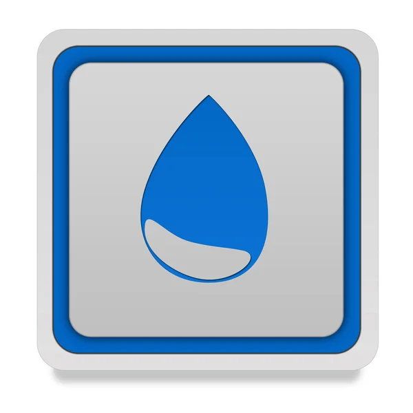 Water square icon on white background — Stock Photo, Image