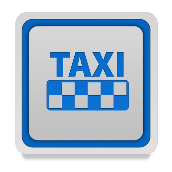 Піктограма таксі на білому тлі — стокове фото