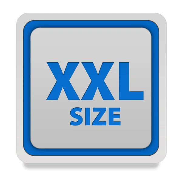 XXL μέγεθος τετράγωνο εικονίδιο σε άσπρο φόντο — Φωτογραφία Αρχείου