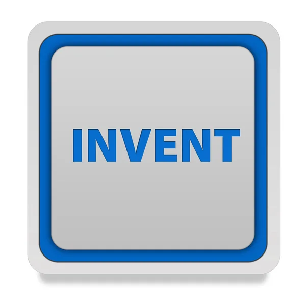 Invent square icon on white background — Stock Photo, Image