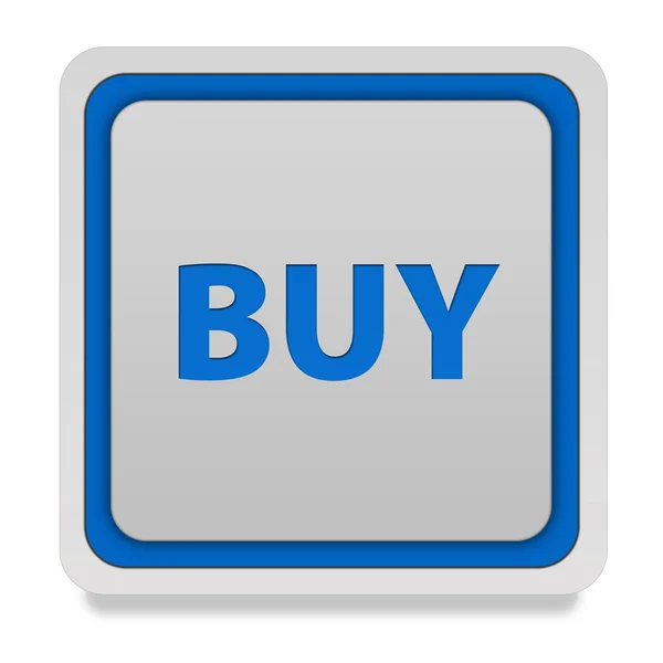 Comprar icono cuadrado sobre fondo blanco — Foto de Stock