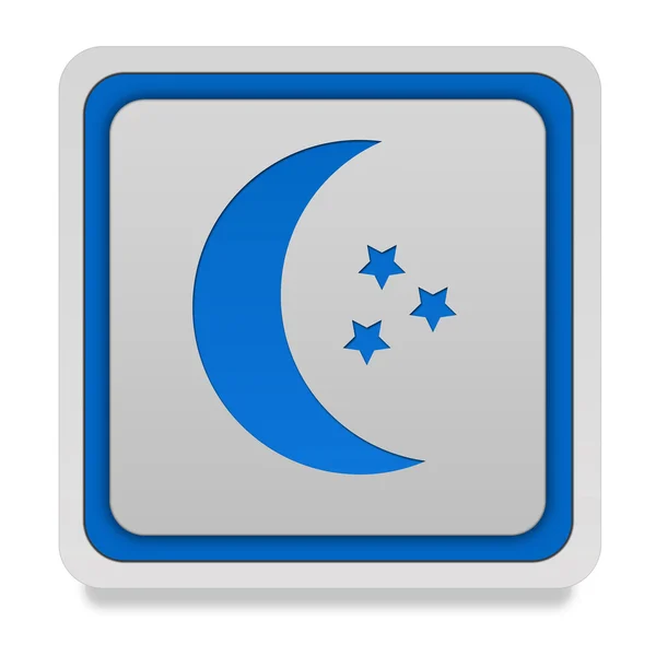 Moon square ikon på vit bakgrund — Stockfoto