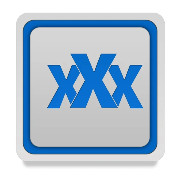 XXX square icon on white background — Stock Photo, Image