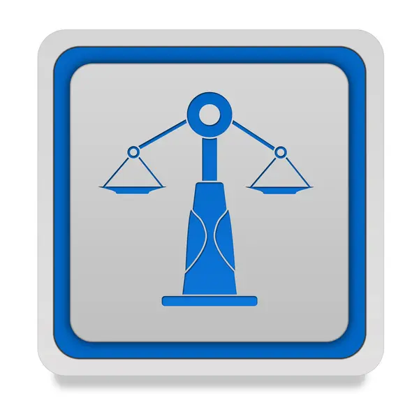 Zákon čtvercovou ikonu na bílém pozadí — Stock fotografie