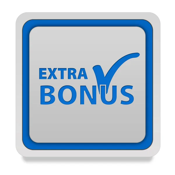 Icona del quadrato bonus su sfondo bianco — Foto Stock