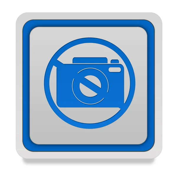 Ban shooting square icon on white background — Stock Photo, Image