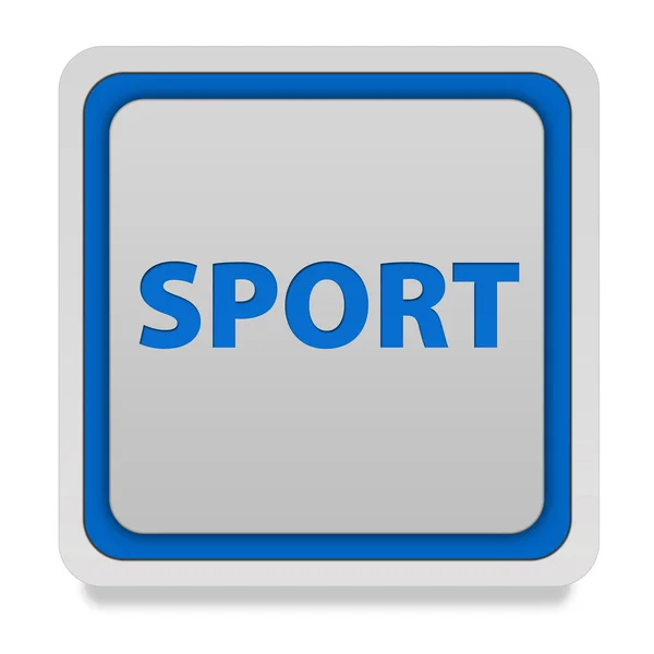 Sport quadratische Symbol auf weißem Hintergrund — Stockfoto