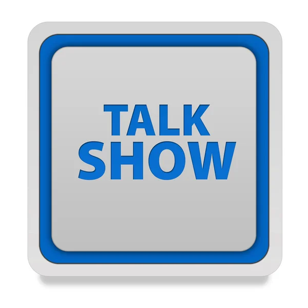 Talk Show square icon on white background — Stock Photo, Image