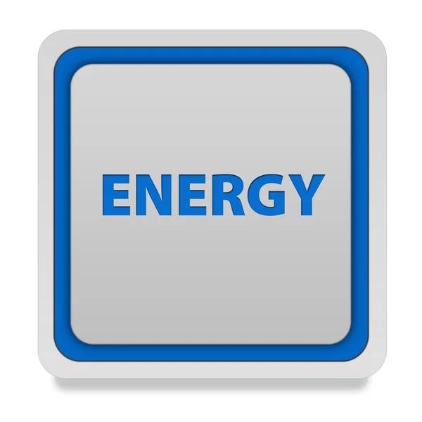 Energie vierkante pictogram op witte achtergrond — Stockfoto