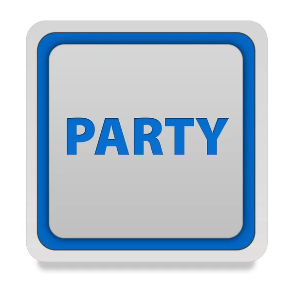 Party square icon on white background — Stock Photo, Image