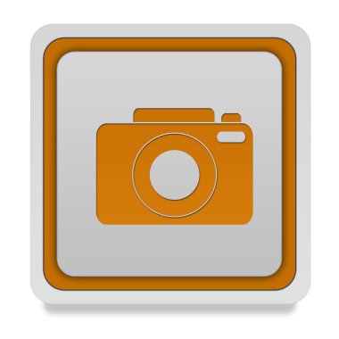 Beyaz arka plan üzerinde fotoğraf kare simgesi
