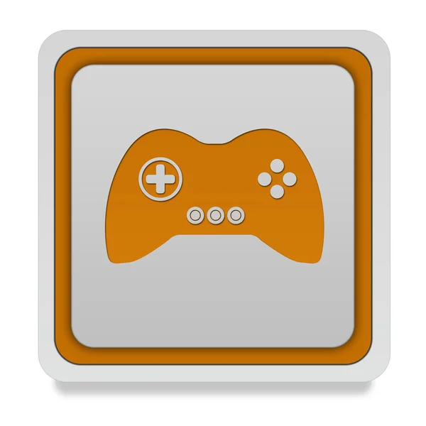 Game square icon on white background — Stock Photo, Image