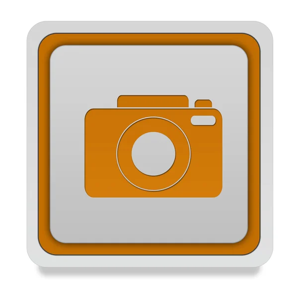 Foto quadratische Symbol auf weißem Hintergrund — Stockfoto