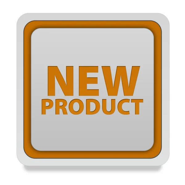 Nieuw product vierkante pictogram op witte achtergrond — Stockfoto
