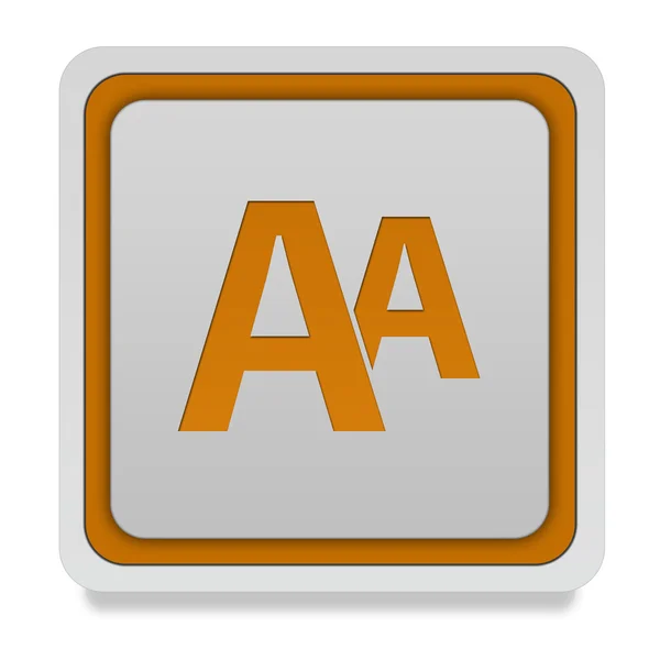 Alphabet square icon on white background — Stock Photo, Image