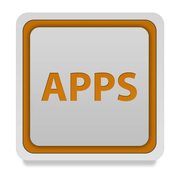Apps kwadratowe ikona na białym tle — Zdjęcie stockowe