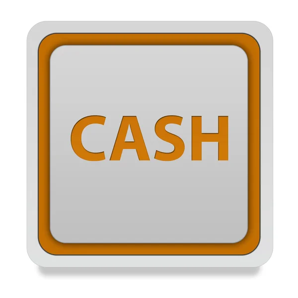 Cash square ikon på vit bakgrund — Stockfoto
