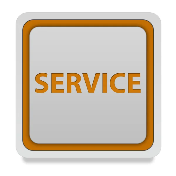 Service firkantet ikon på hvid baggrund - Stock-foto