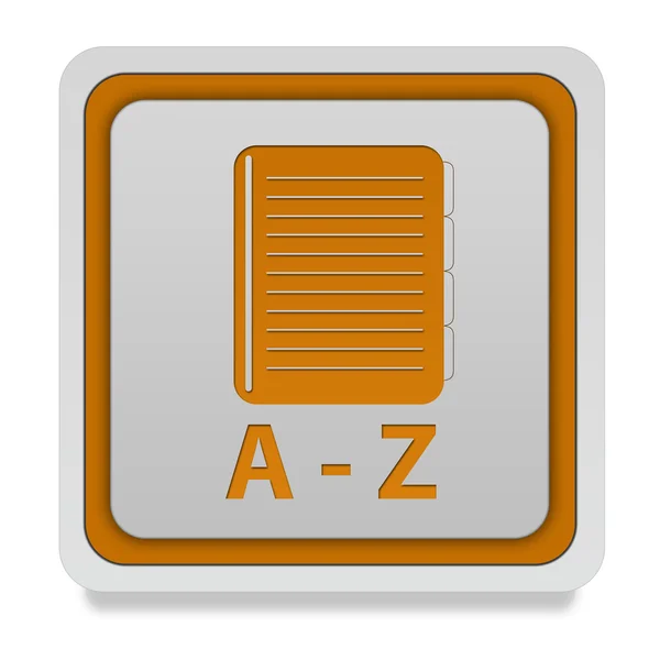 A-Z kvadrat ikon på vit bakgrund — Stockfoto
