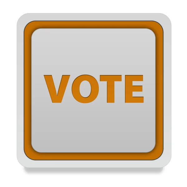 Vote square icon on white background — Stock Photo, Image