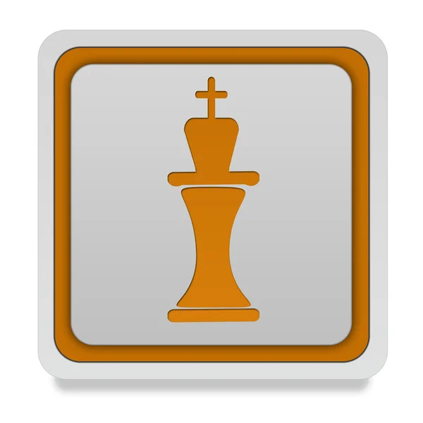 Chess square icon on white background — Stock Photo, Image