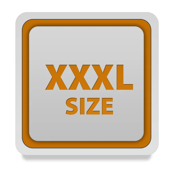 XXXL storlek fyrkantiga ikonen på vit bakgrund — Stockfoto
