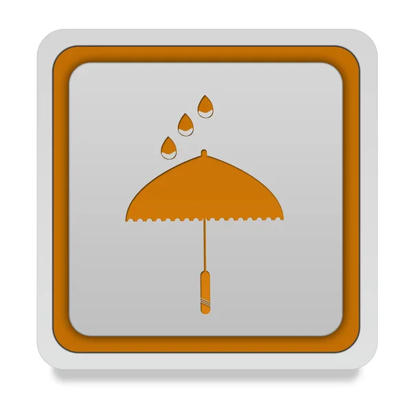 Rain square ikon på vit bakgrund — Stockfoto