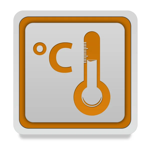 Icono cuadrado Celsius sobre fondo blanco —  Fotos de Stock
