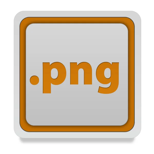 .PNG vierkante pictogram op witte achtergrond — Stockfoto