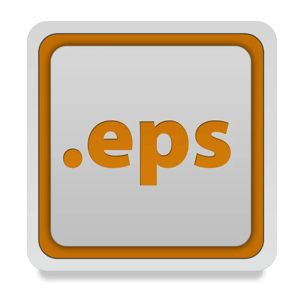 .Icono cuadrado de Eps sobre fondo blanco — Foto de Stock