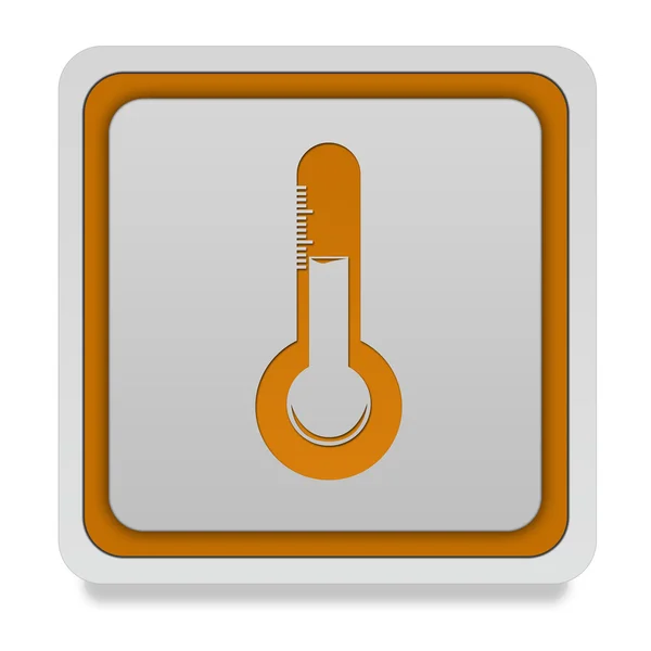 Temperature square icon on white background — Stock Photo, Image