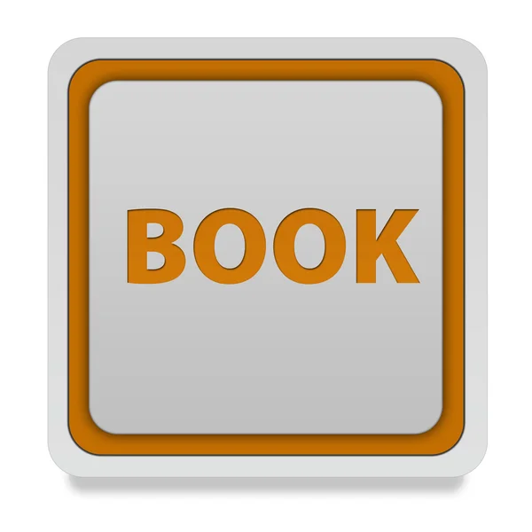 Book square icon on white background — Stock Photo, Image